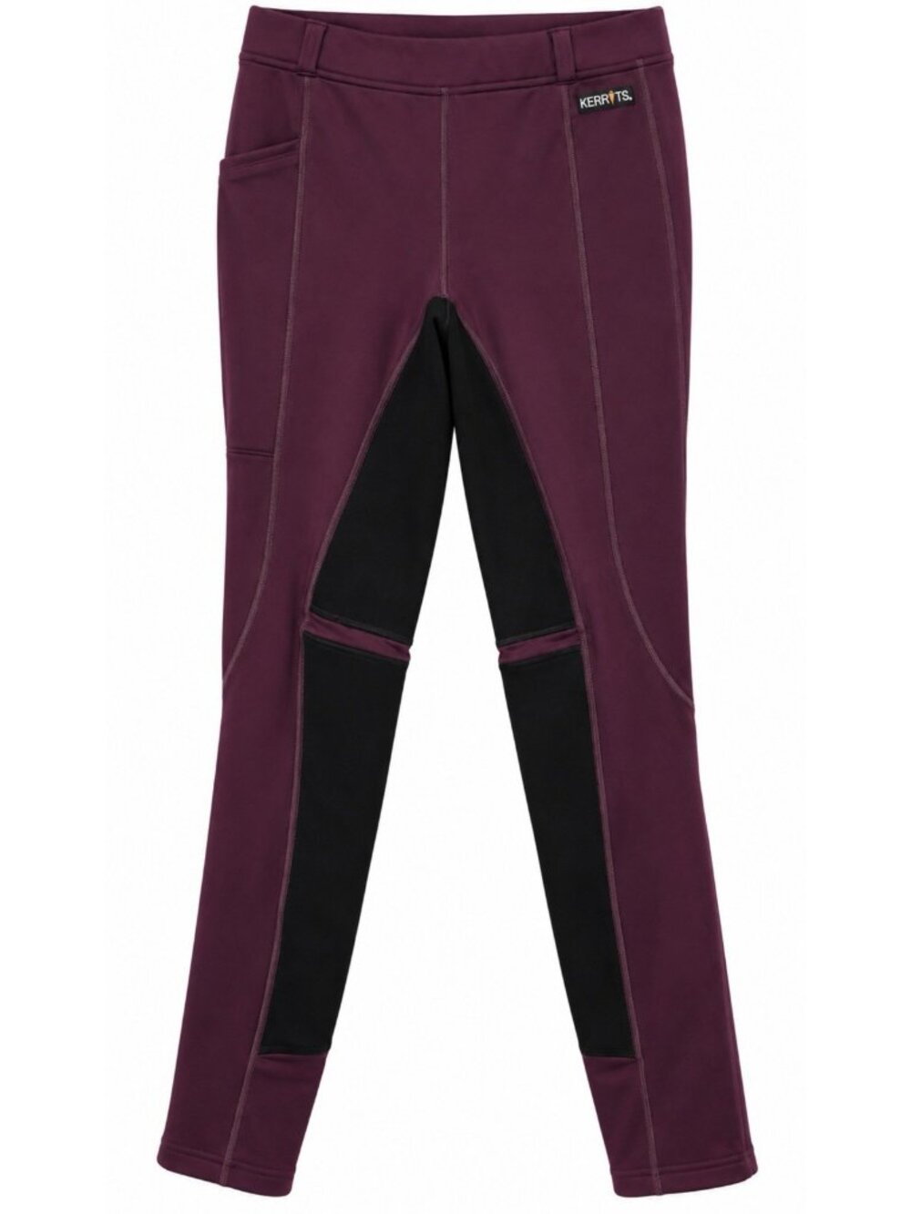 Kerrits Riding Pants Equestrian Breeches Girls XL Purple Stretch